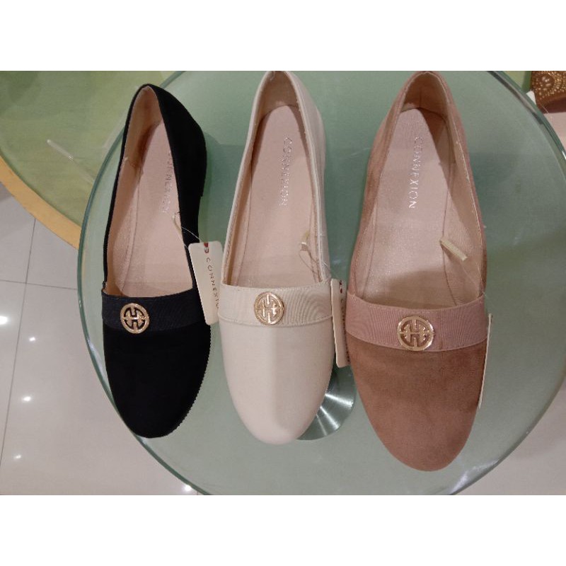 Sepatu FLAT Shoes Brand Connexion Original Matahari Hitam PUTIH Pink Sale