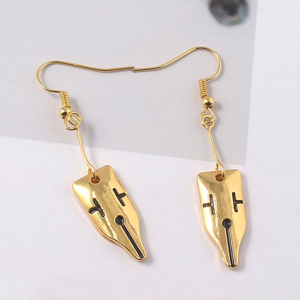 Hu Hu Hu Hu Hu Alat Bantu Pasang Kacamata♡ Anting Tusuk Wanita Desain Anime Simple Untuk Cosplay