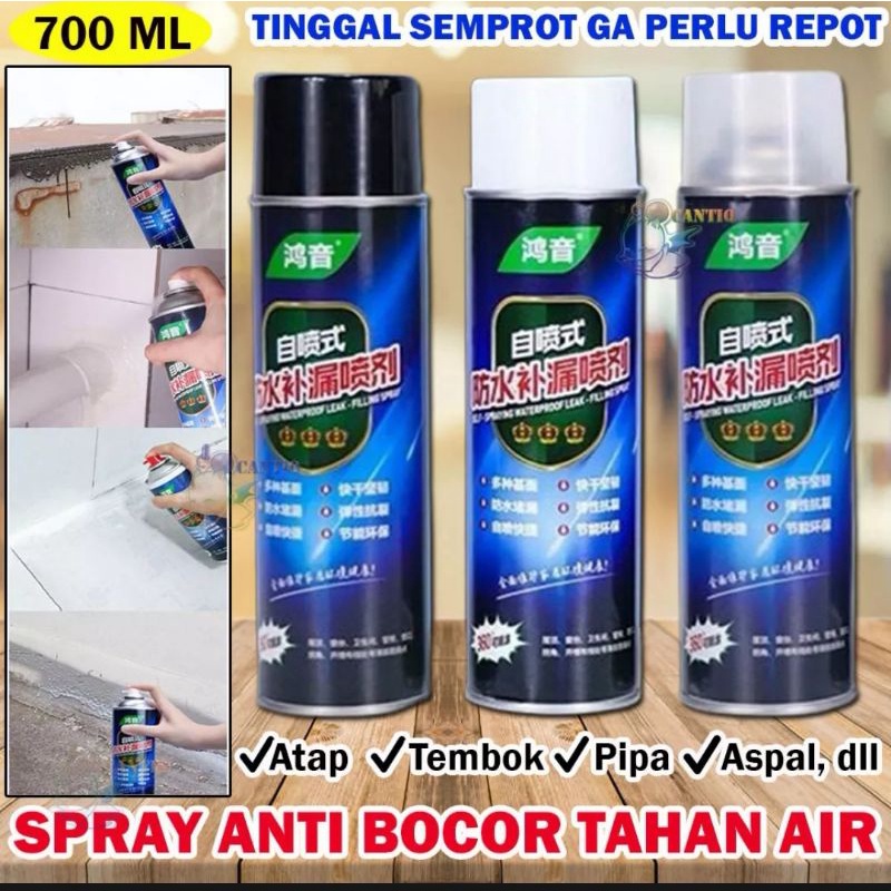 Spray Anti Bocor Tahan Air Atap Tembok Pipa Aspal Lem Penambal Retak waterproof