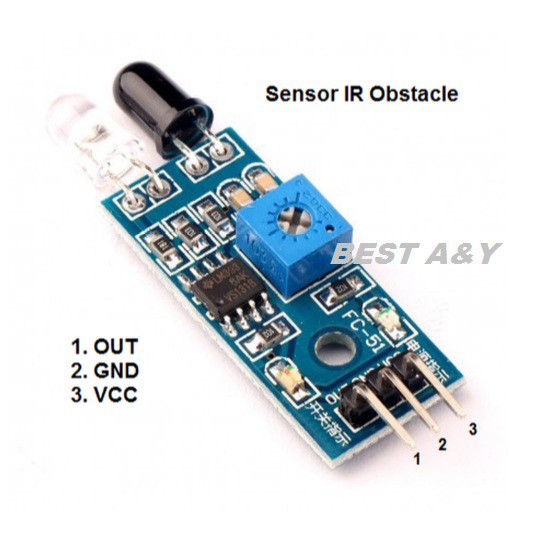 Sensor Inframerah IR Infrared Obstacle Avoidance Sensor Module for Arduino Smart Car Robot rintangan