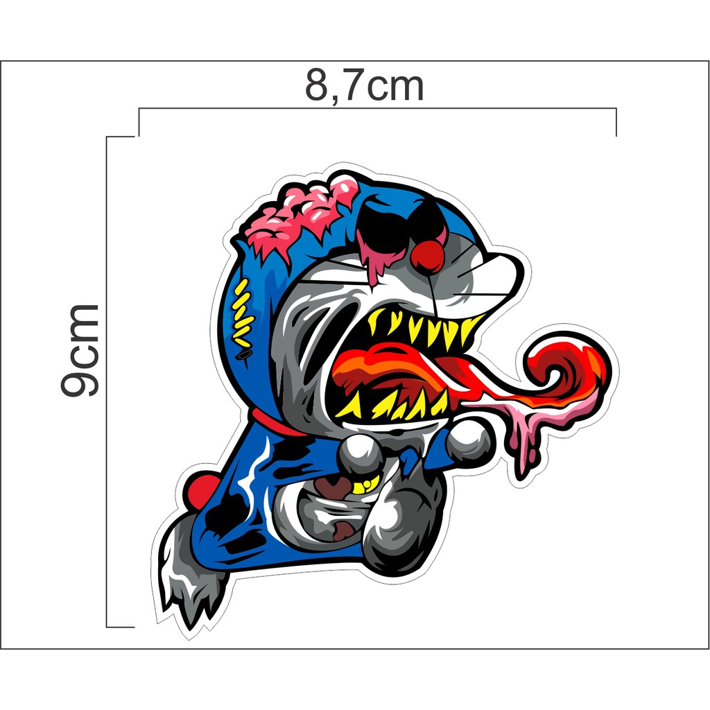 Sticker Printing Gambar Zombie Doraemon Shopee Indonesia