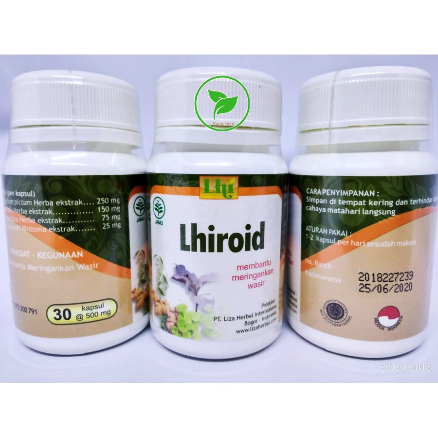 Obat Herbal BPOM Wasir Ambeien Ambeyen Lhiroid Dr Liza 3 botol