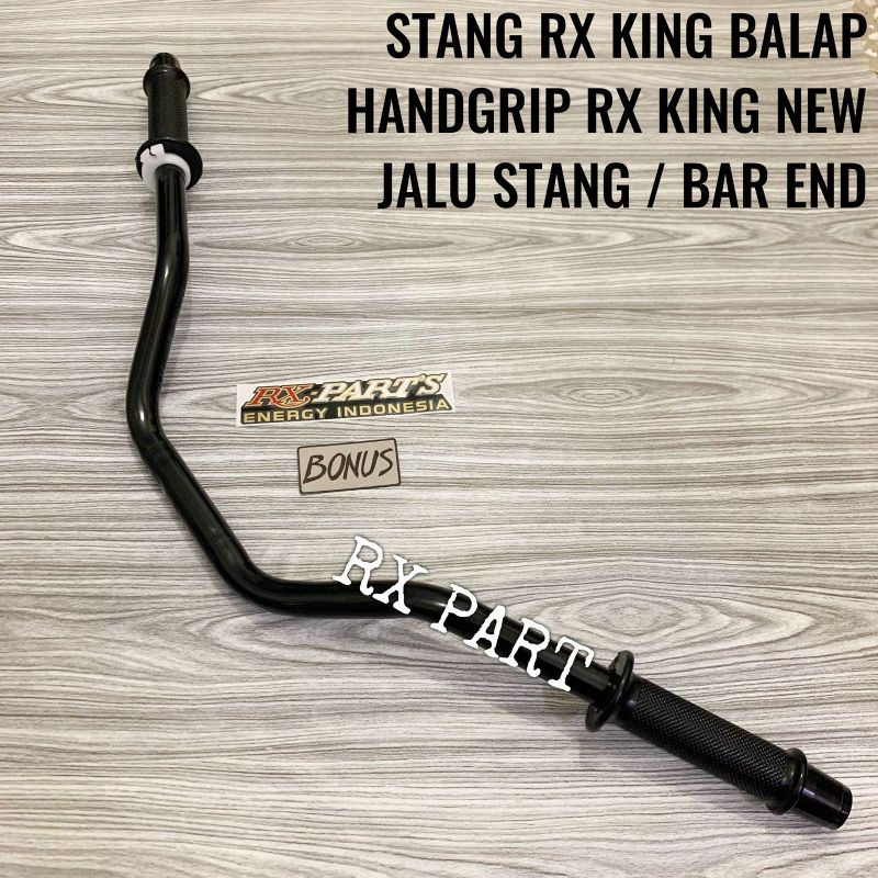 STANG / SETANG BALAP RX KING RX K RXKING + HANDGRIP RX KING NEW + JALU HITAM STANG / BAR END BLACK