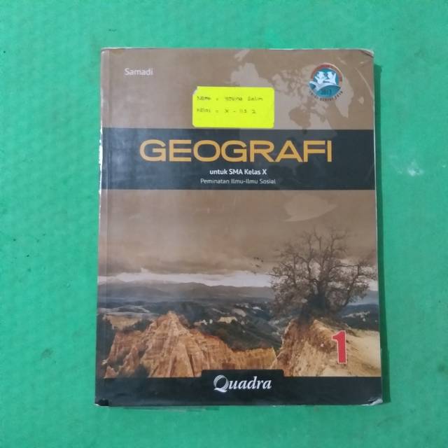 BUKU BEKAS GEOGRAFI KELAS 1 SMA QUADRA