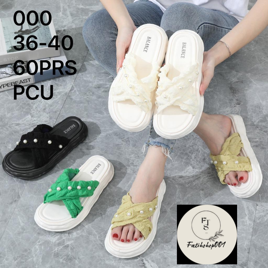 sandal selop dewasa jelly silang wedges mutiara korean style import balance 000 (36-40) selop balance terlaris