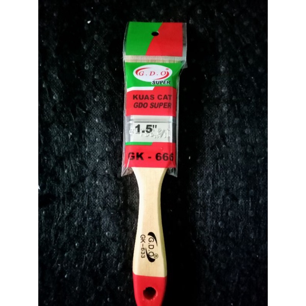 KUAS CAT TEMBOK,BESI,KAYU,KUAS GAGANG KAYU,ROLL CAT,,UKURAN 1 1/2 ins.
