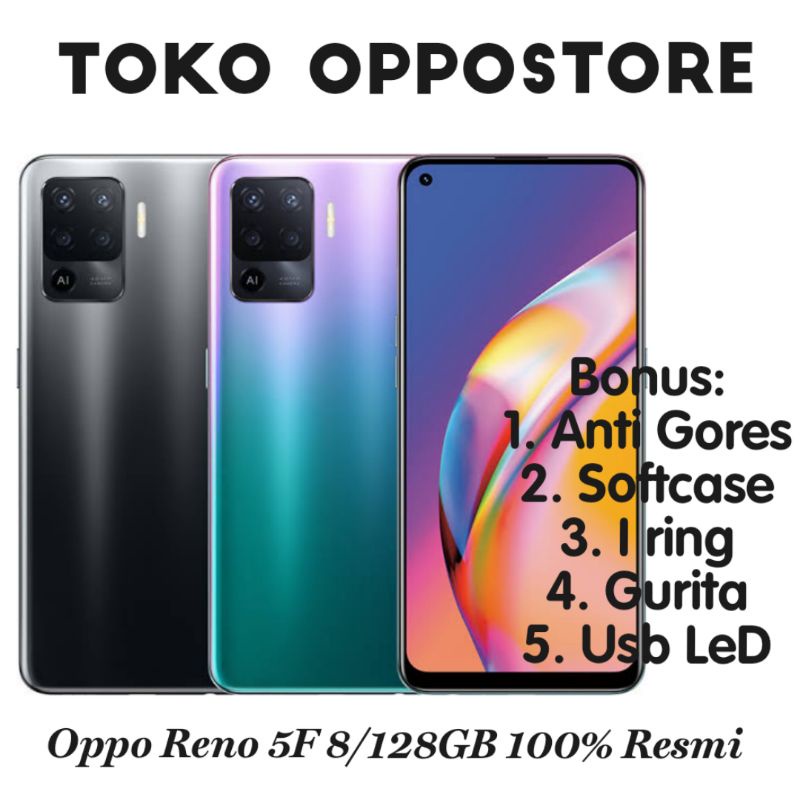 Oppo Reno 5F 8/128GB Garansi Resmi OPPO