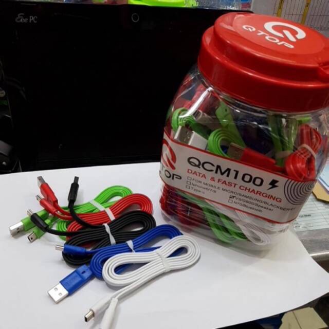 Kabel Qtop QCM100 colokan Esia / V3 per pc