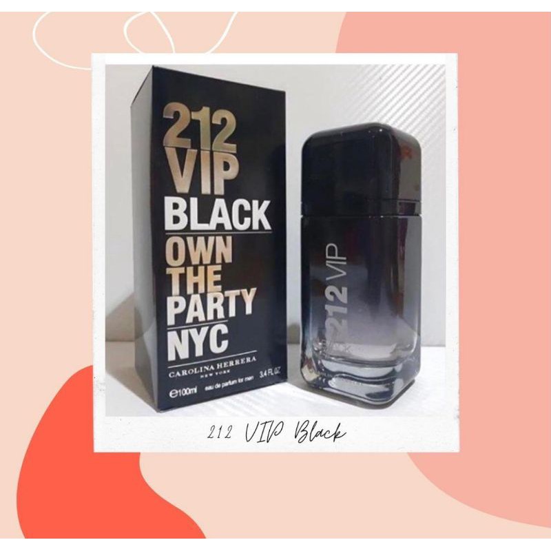 212 vip black own the party - parfum cowok