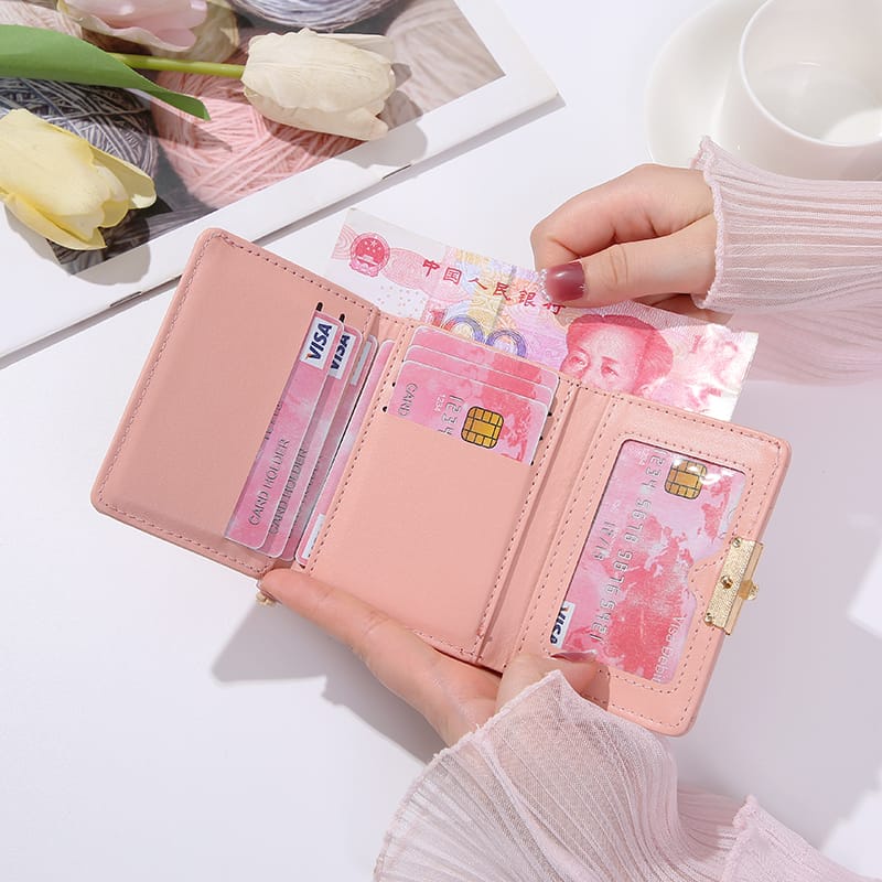 ASIN829 Dompet Lipat Wanita Dompet Koin Mini D236 Mengimpor Dompet Portabel Berkualitas Tinggi Dompet Mini Wanita Murah