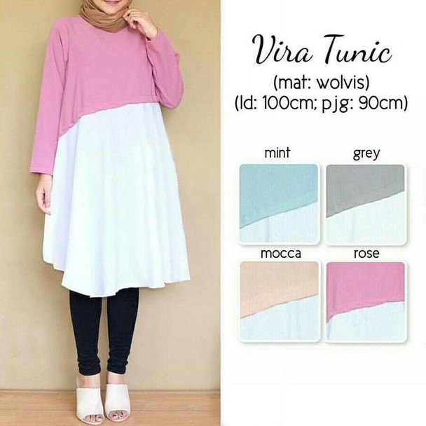 BAJU WANITA MURAH VIRA TUNIC BAJU WANITA GROSIR TANAH ABANG
