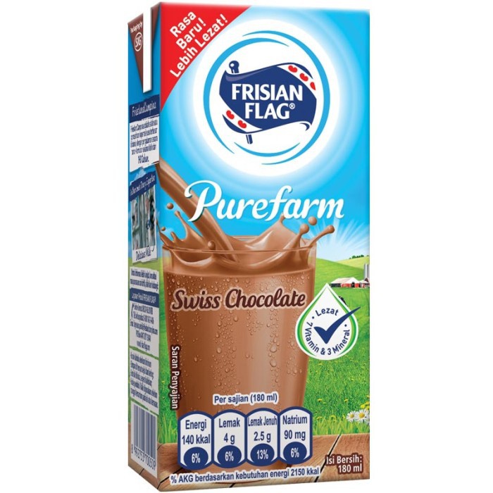 

Frisian Flag Susu Cair Uht Swiss Chocolate 180Ml