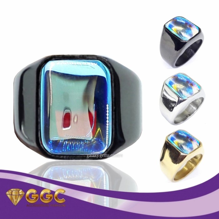 Cincin Batu Kalimaya India Kristal Multicolor