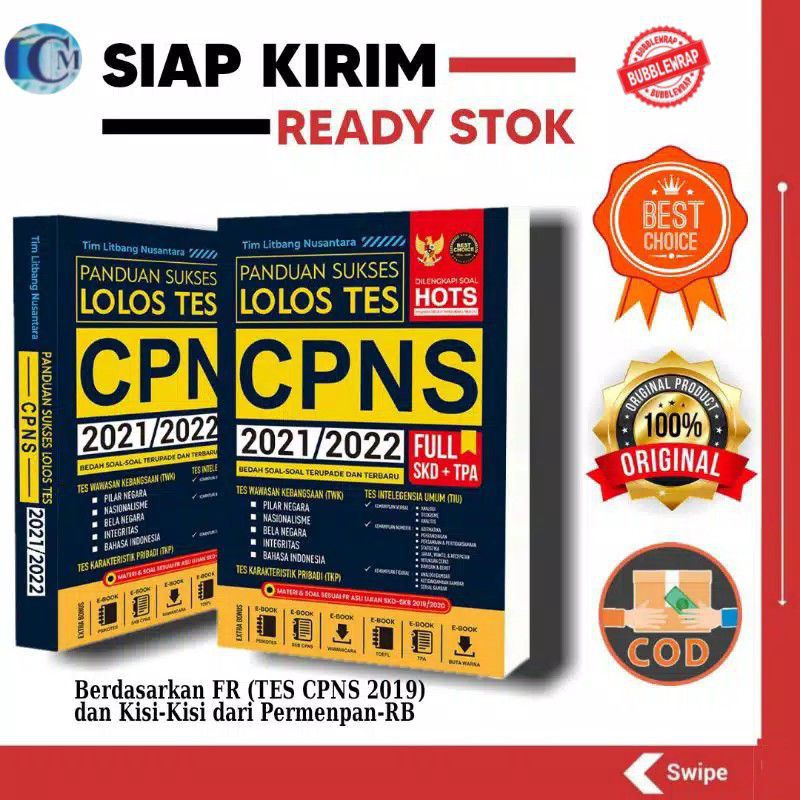 Buku Terupdate Panduan Sukses Lolos Tes Cpns 2021 2022 Shopee Indonesia