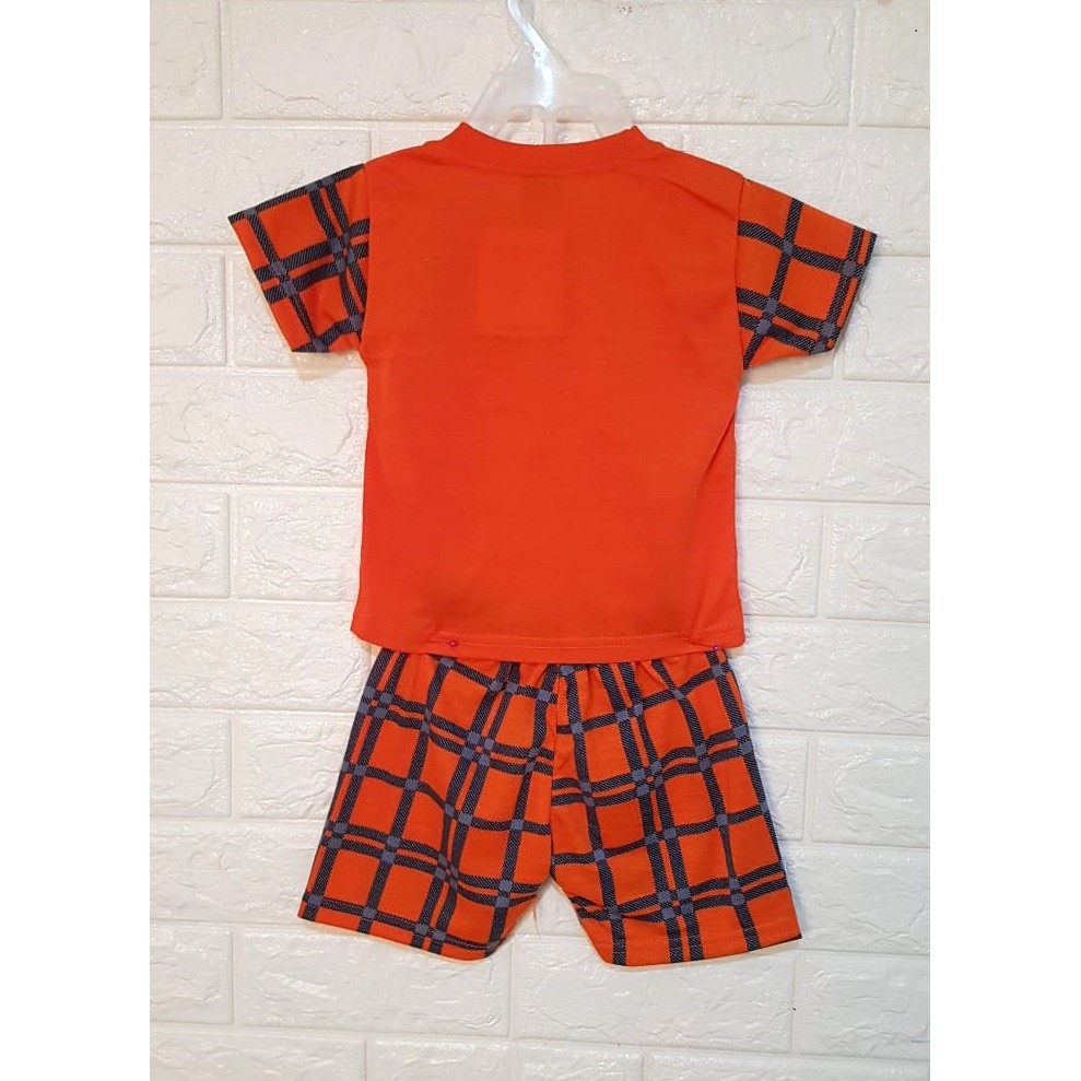 Set Boy 3b15 Kotak/Setelan Baju Celana Anak Bayi 1thn Motif Kotak/Set Pakaian Baju Anak Bayi Murah