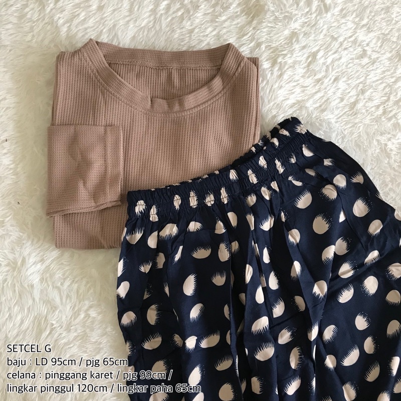 set baju celana KALLYOUTFIT-SETCEL G