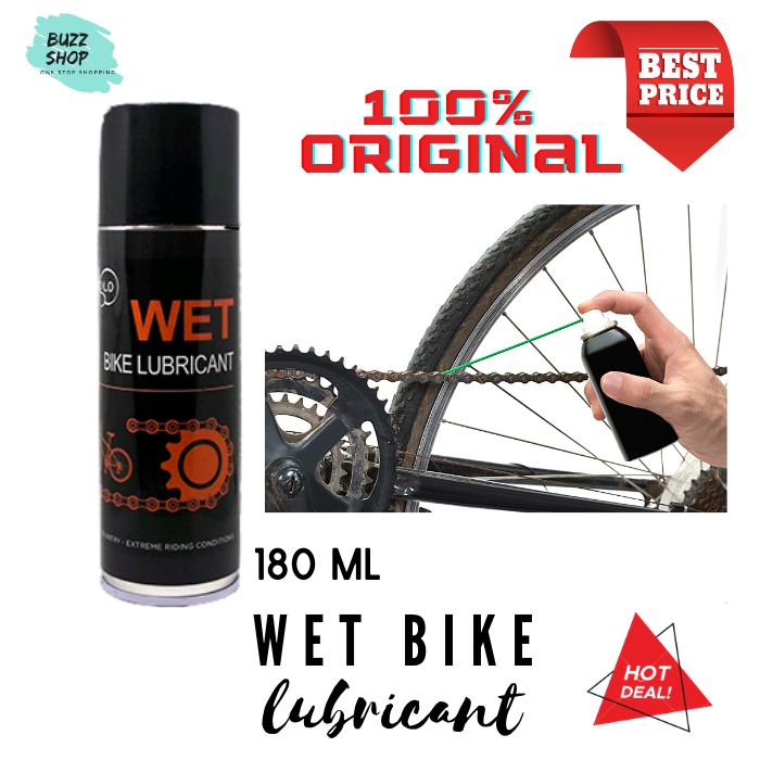 Minyak Pelumas Rantai Sepeda Lipat Road Bike MTB 180ml / Iglo Wet Bike Lubricant Chain &amp; Gear ORI