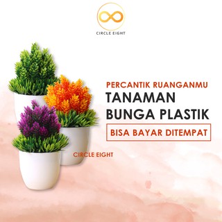  Pot  Tanaman Bunga Dekorasi Rumah Tanaman Hias Plastik  