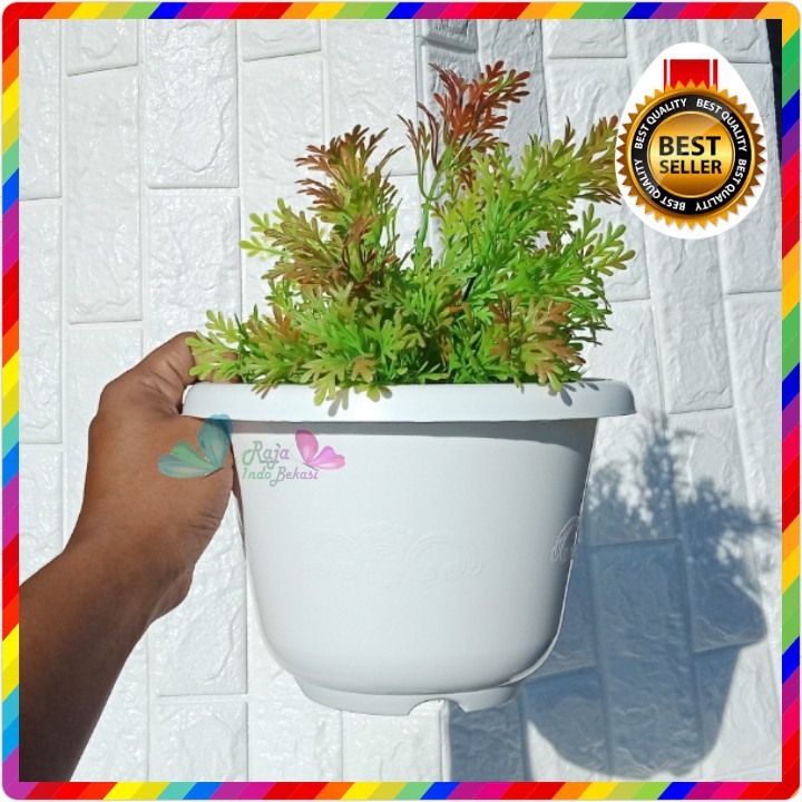 Pot Tawon 21 Cm Pot Madu 25 Putih Tawon Pot 22 Plastik 21CM Vas Pot Bunga Tawon Bulat