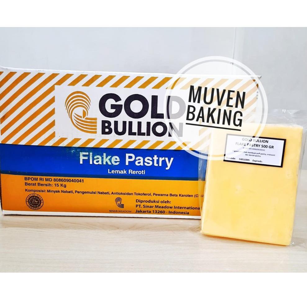 

[SuP3R Seller AS 22Ma6Bw] BUTTER GOLD BULLION FLAKE PASTRY 500 Gr / MENTEGA CROISSANT PASTRI ✲
