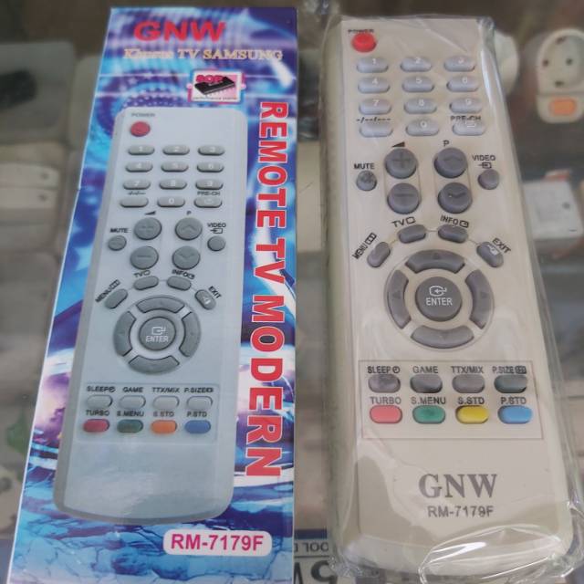 Remote TV tabung SAMSUNG tanpa setting.