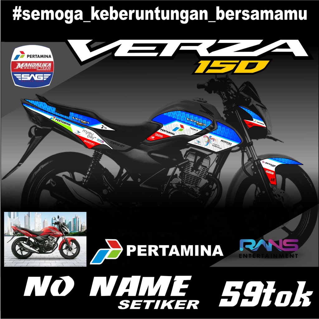 striping verza variasi mandalika (59tok) / decal verza / striping motif pertamina / striping mandalika racing