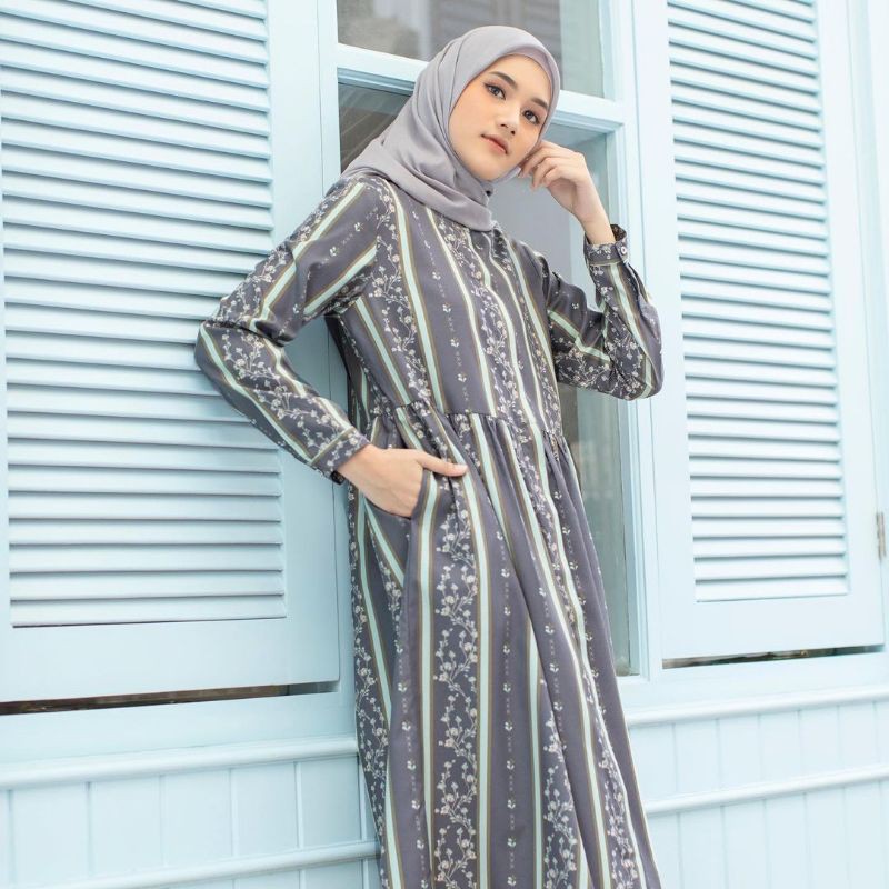 CALLA TUNIK STONE GRAY M BY HEAVENLIGHTS