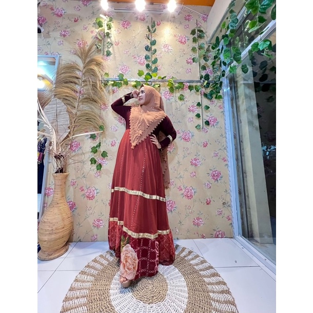 gamis syari Shezan series Printing by erce CAHAYA BUTIQ