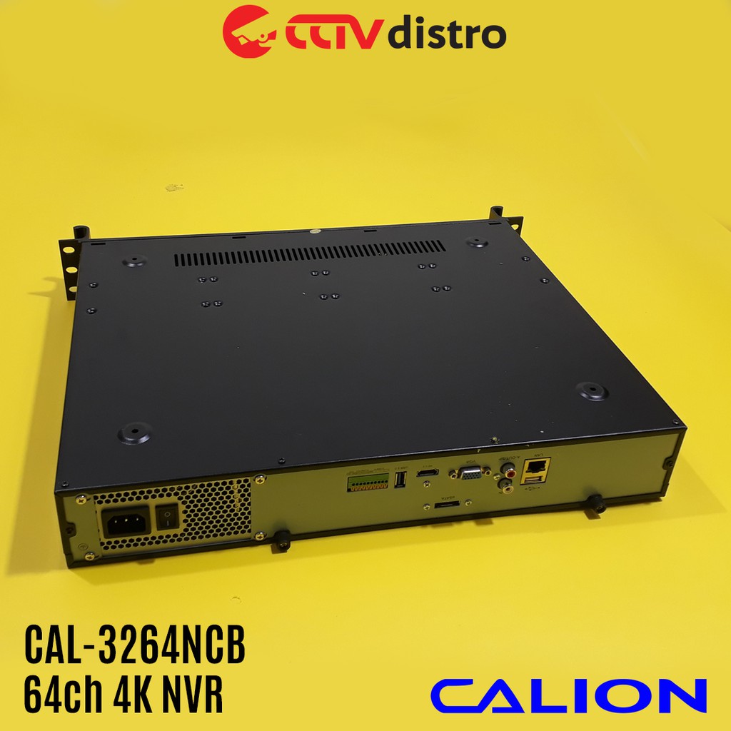 DVR NVR Untuk IP Camera | Support 4ch/8ch/16ch/32ch/64ch/128ch 2MP/5MP/8MP/4K | Calion CAL-4128NEB