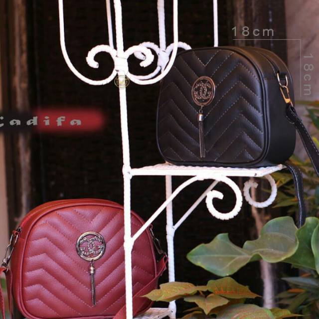 REAL PICT TAS SLEMPANG WANITA GG RUMBAI 089/TAS IMPORT/TAS BATAM/TAS BRENDED