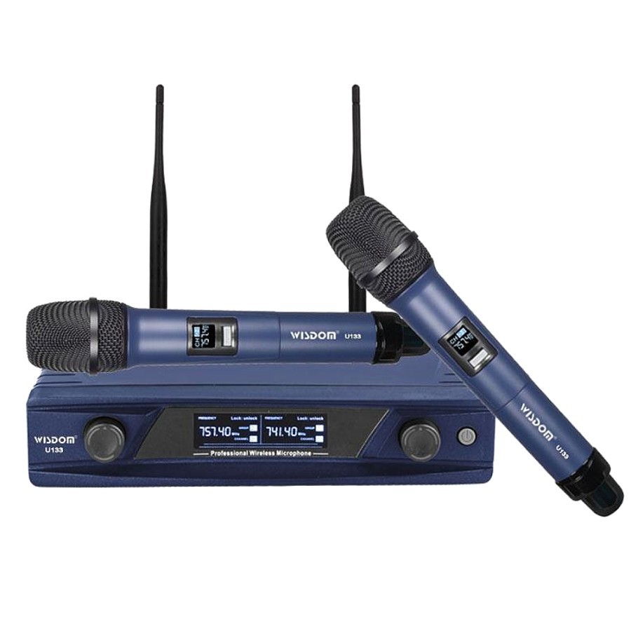 MICROPHONE WIRELESS WISDOM U133 HANDHELD ORI (PEGANG)