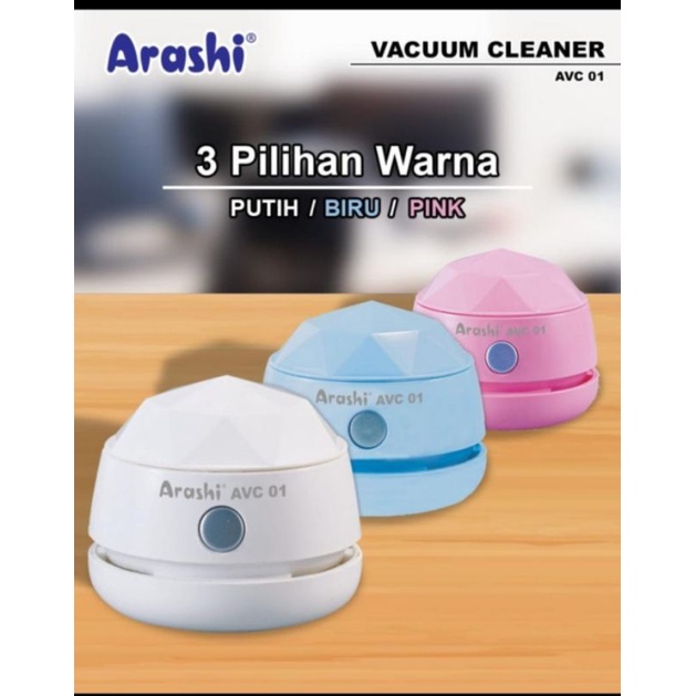 Vacuum Cleaner Mini Portable ARASHI AVC 01 - Penyedot Debu Serbaguna