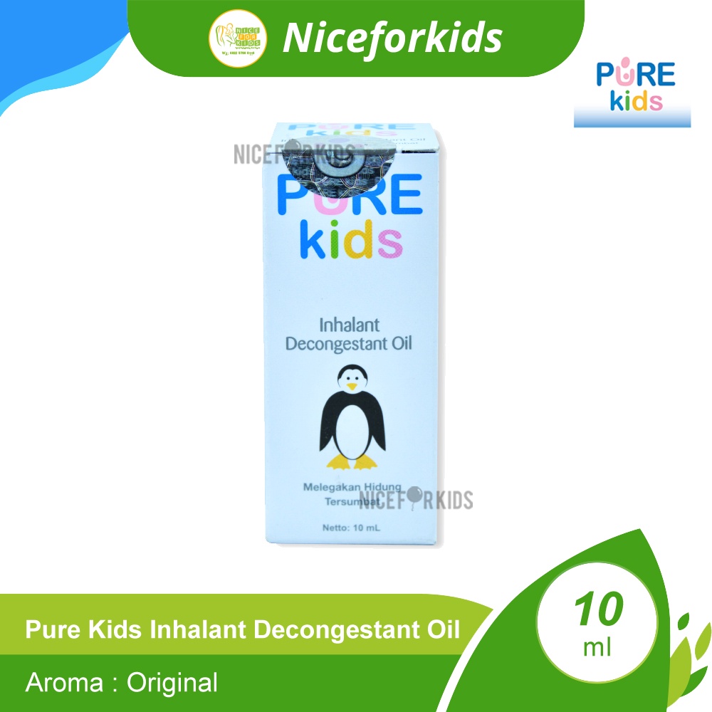 Pure Kids Inhalant Decongestant Oil 10ml / Pure BB Obat Hidung Tersumbat / Aromaterapi Pelega Hidung Tersumbat Anak Purekids