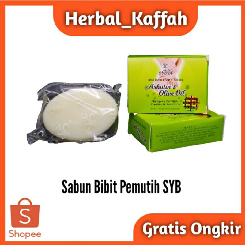 Sabun Bibit Pemutih SYB Original BP Moisturizer Soap Arbutin &amp; Olive Oil 50gr Merawat Kelembaban Kulit Menjaga Kesehatan Kulit Halus dan Segar