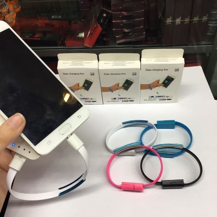 Kabel Data Magnet/Kabel Data Gelang Micro Usb/Data Charging Line
