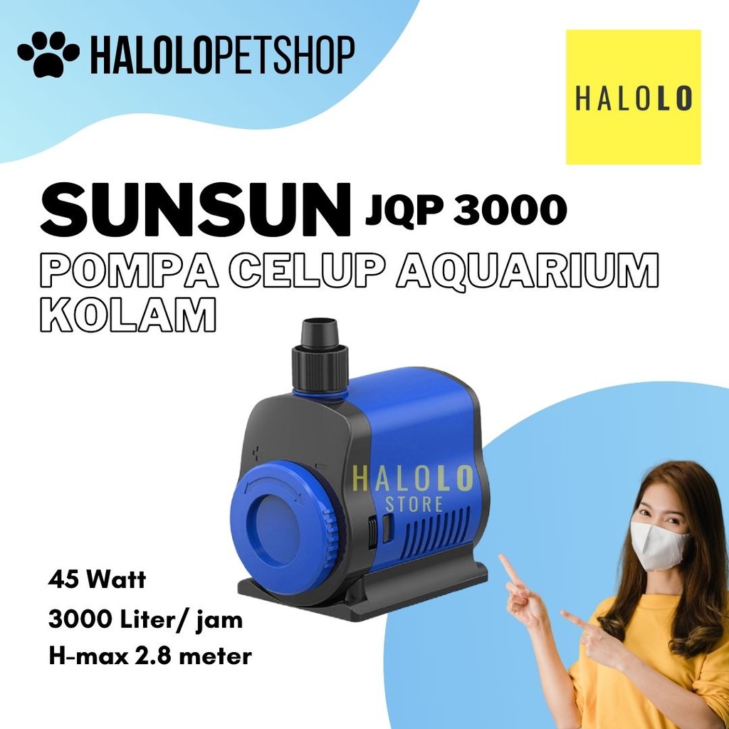 Pompa Kolam Aquarium SUNSUN JQP 3000 Liter Perjam Pompa Celup Air