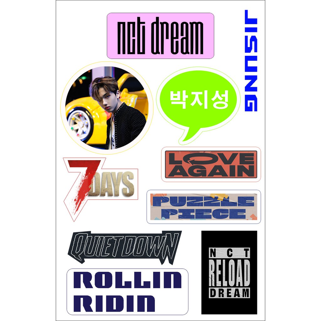 sticker hp vynil nct dream