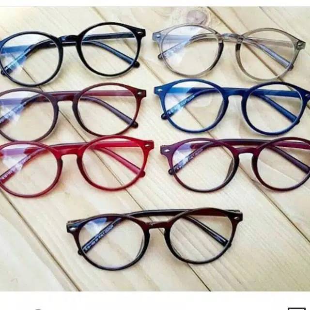 Frame kacamata oval korea pria dan wanita / frame kacamata termurah