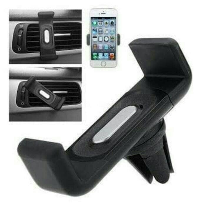 Holder Hp Mobil di Lubang AC Mobil Car Holder Braket Duduk HP Di AC Mobil Simpel GPS Car Mount