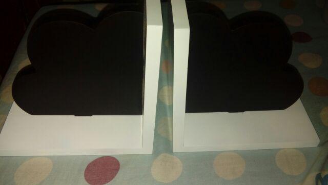 Cloud Bookend Pembatas Buku Rak Buku Penahan Buku Ambalan Floating Shelves Dekorasi Hiasan Kamar