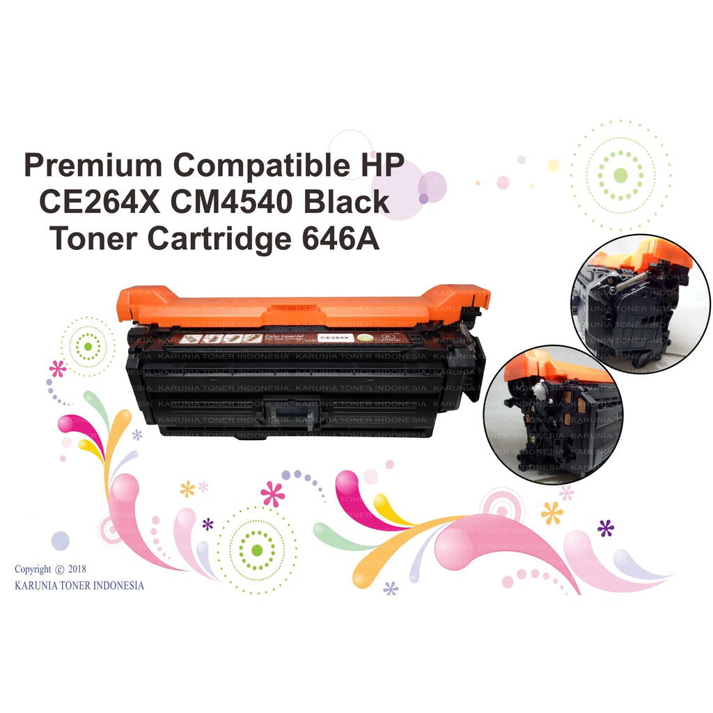 Premium Compatible HP CF031A CF032A CF031A CE264X CM4540 C M Y K Toner Cartridge 646A