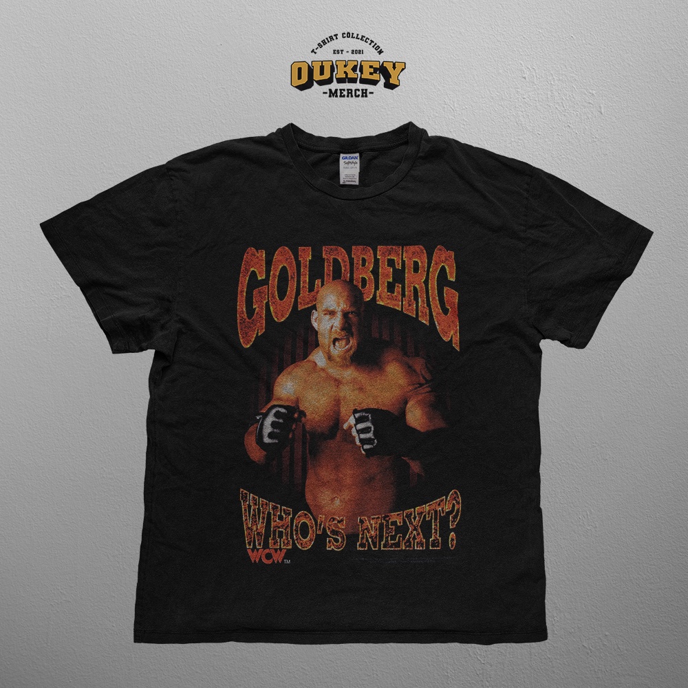 Goldberg T shirt WCW - Whos next? ( WWE, WWF, Smackdown,  Vintage Tee)