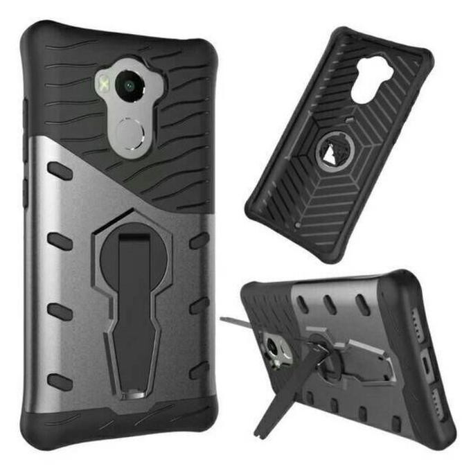 Casing Armor Sniper Case Tempered Glass Xiaomi Redmi4 / Redmi 4 Prime - Biru Juara