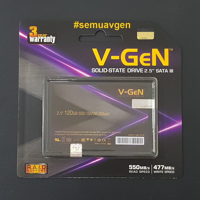 SSD V-GEN 128GB 2.5&quot; / VGEN