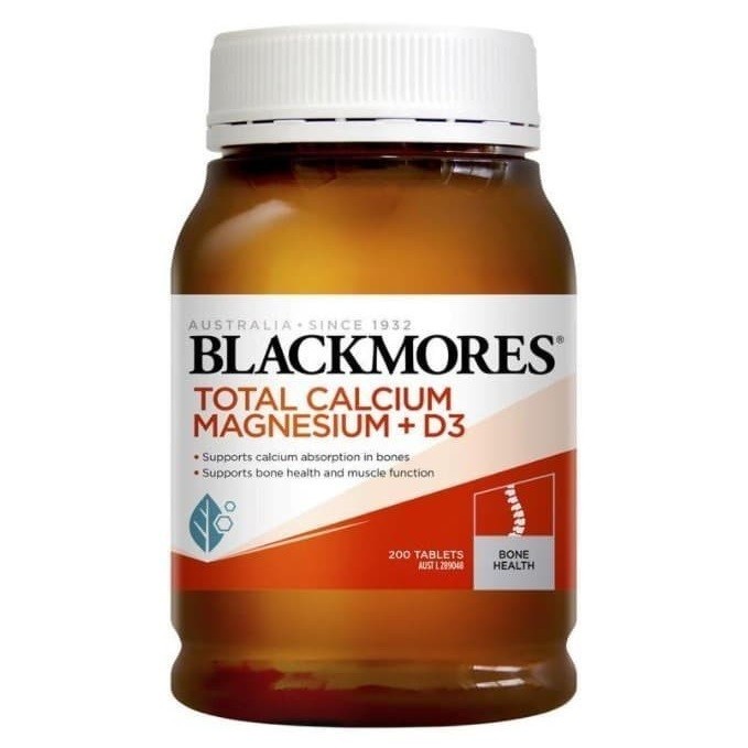 Blackmores Blackmore Total Calcium Kalsium Magnesium D3 Vitamin D 3 Black More More 200 kapsul Nutri