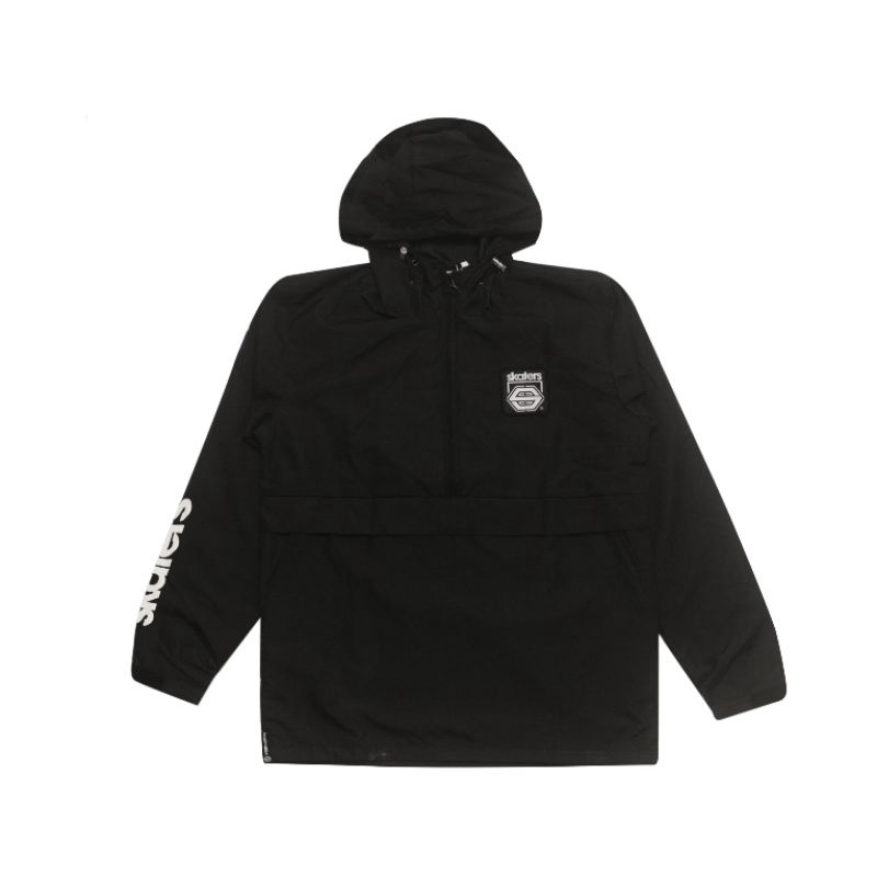 Jaket Parka Hoodie Skaters Hitam XF041