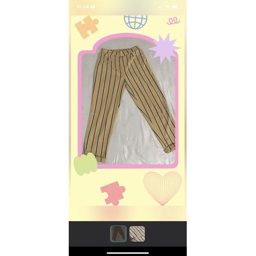 Preloved Celana Garis-Garis