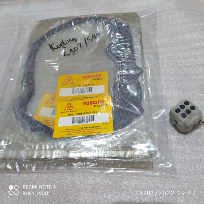 Paking Gasket bak blok kanan kopling Honda s90 s90z s 90 z nos fuboru