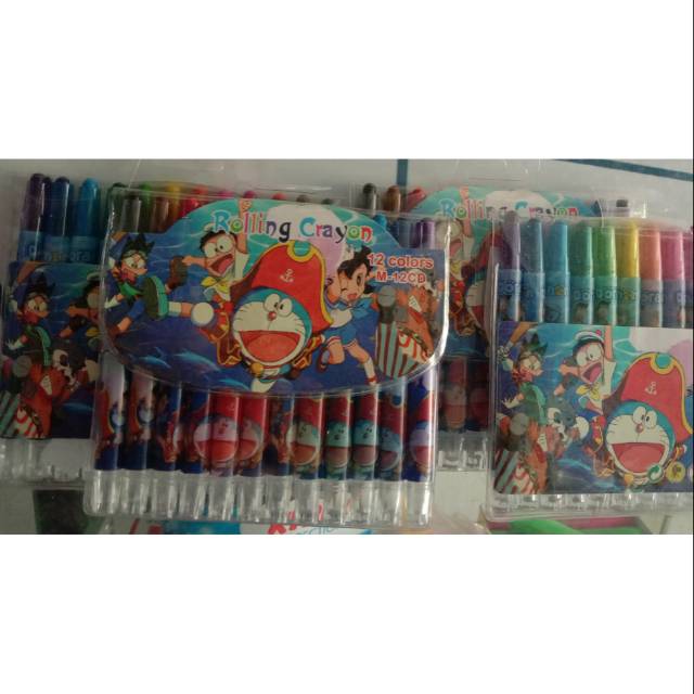 

Rolling crayon warna warni