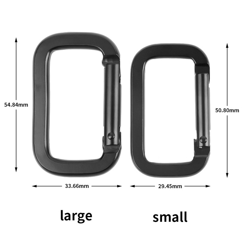 1 Pc Gantungan Kunci Carabiner Bentuk Kotak Untuk Camping